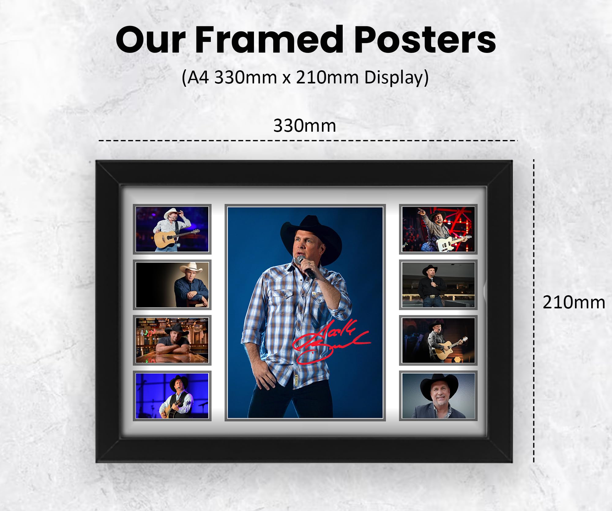 AllStarMedia Garth Brooks Signed Poster Print- Limited Edition Autograph Fan Gift - Collectible Memorabilia Merchandise Music Icon - Image 2