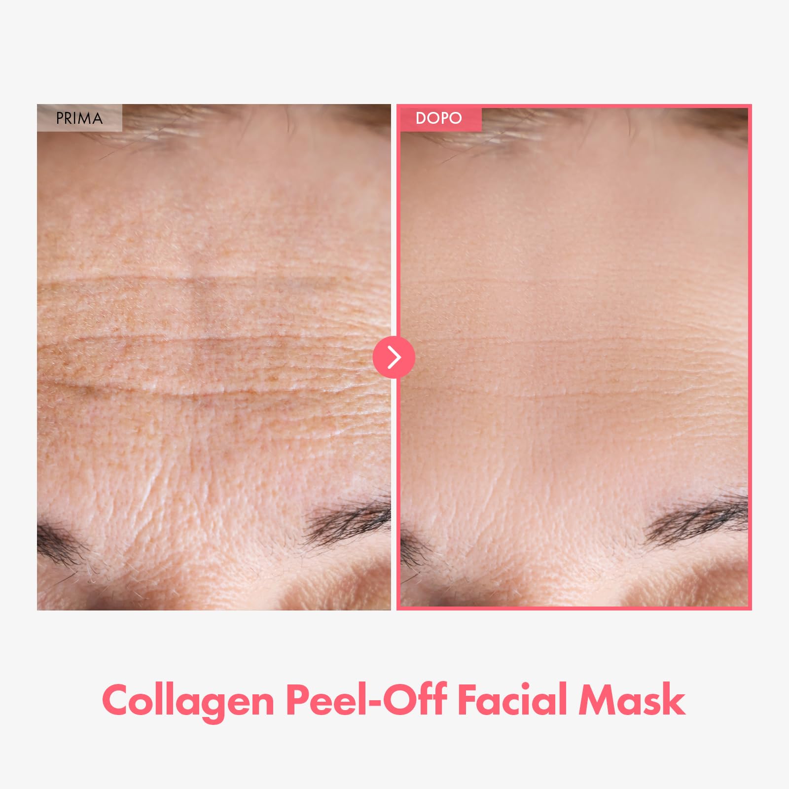 TOSOWOONG Real Collagen Fit, Maschera Viso Peel Off al Collagene Idrolizzato, Effetto Elasticità e Idratazione, Pelle luminosa, Skincare coreana, 50ml