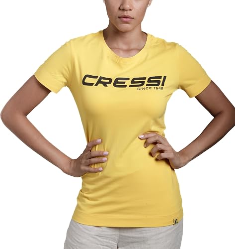 Cressi T-Shirt, Lady, Amarillo Negro, XL