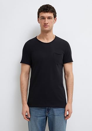Black Basic T-Shirt Fitted/Body Seated Cut 062772-26341