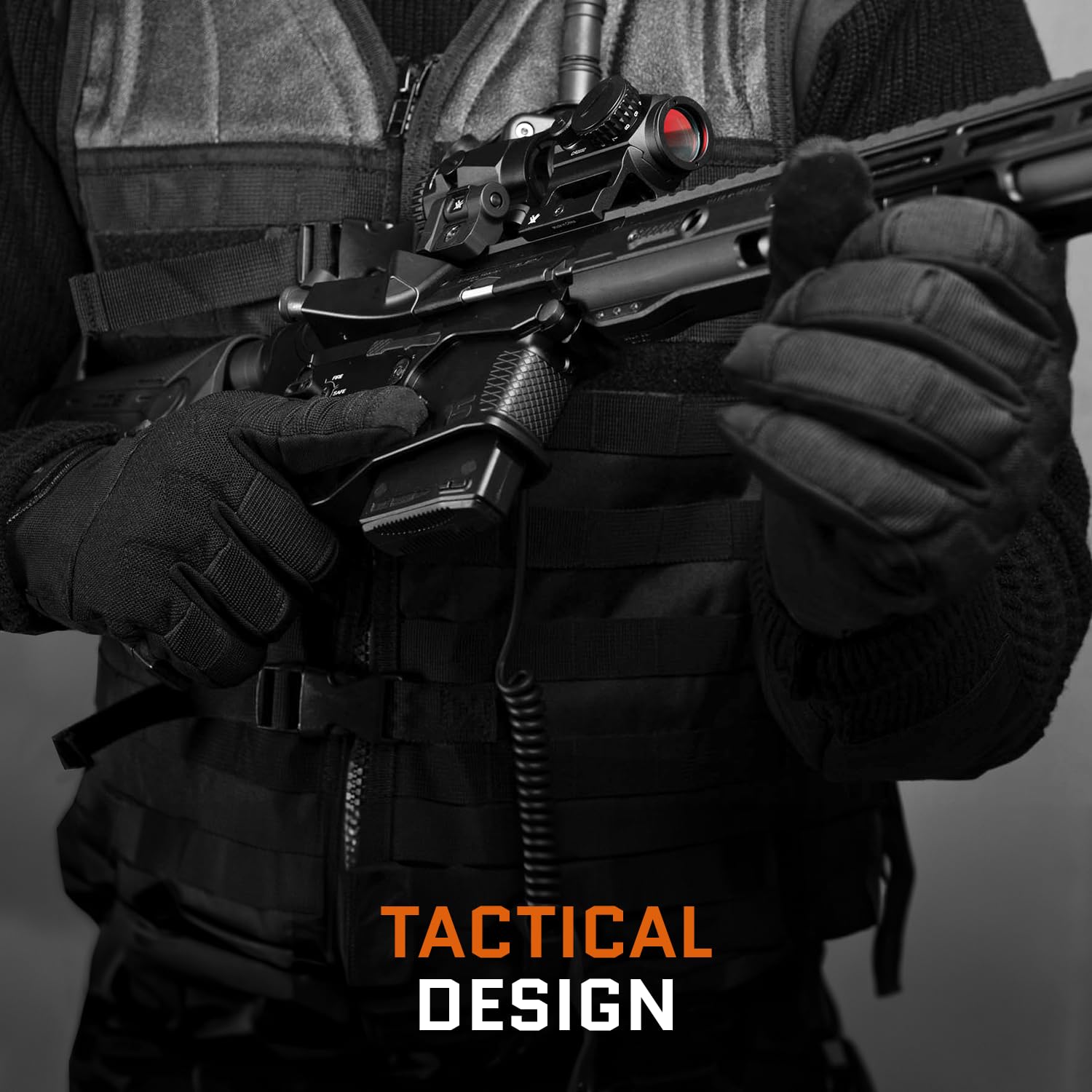 ACE Schakal Outdoor Glove - Guantes Tácticos para Airsoft, Paintball y Deportes de Tiro - Capaz de Pantalla Táctil - S - XXL - 2