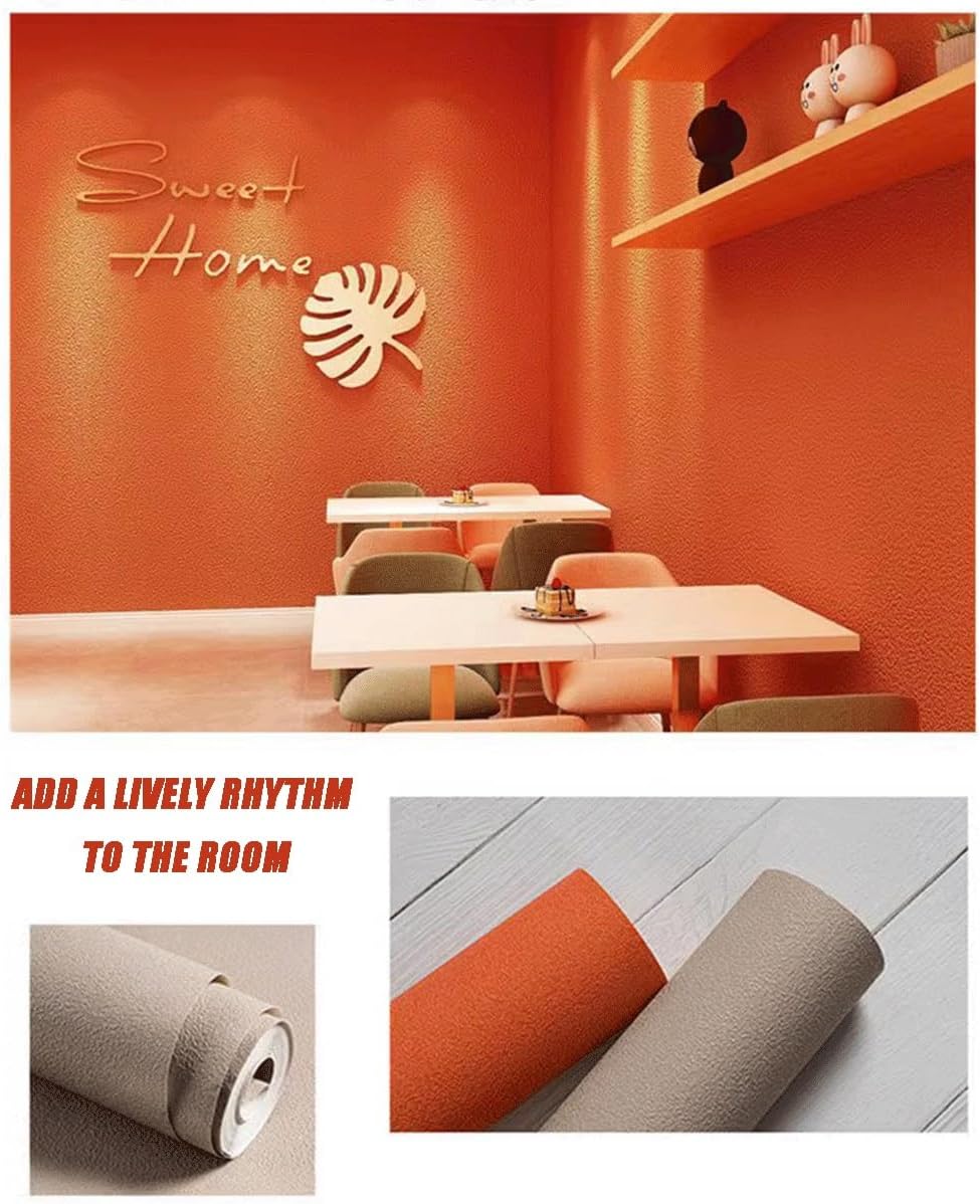 Peel-and-Stick Wallpaper Solid Color Waterproof self-Adhesive Wallpaper, Removable Suitable for cabinets/countertops