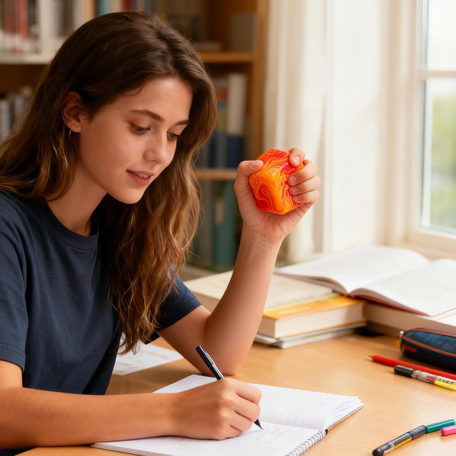 4 Pack Fidget Toys Squishy Stress Toys Valentines Day Gifts for Him HerWomen.Fidget Squeeze for Adults, Squishy Balls for AnxietyStress Relief&Valentines Day Gifts Classroom Prizes - Image 6