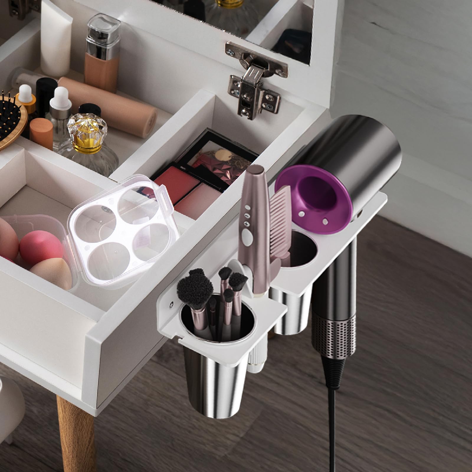 Amazon.com: HIIMIEI Hair Tool Organizer Wall Mount, White 