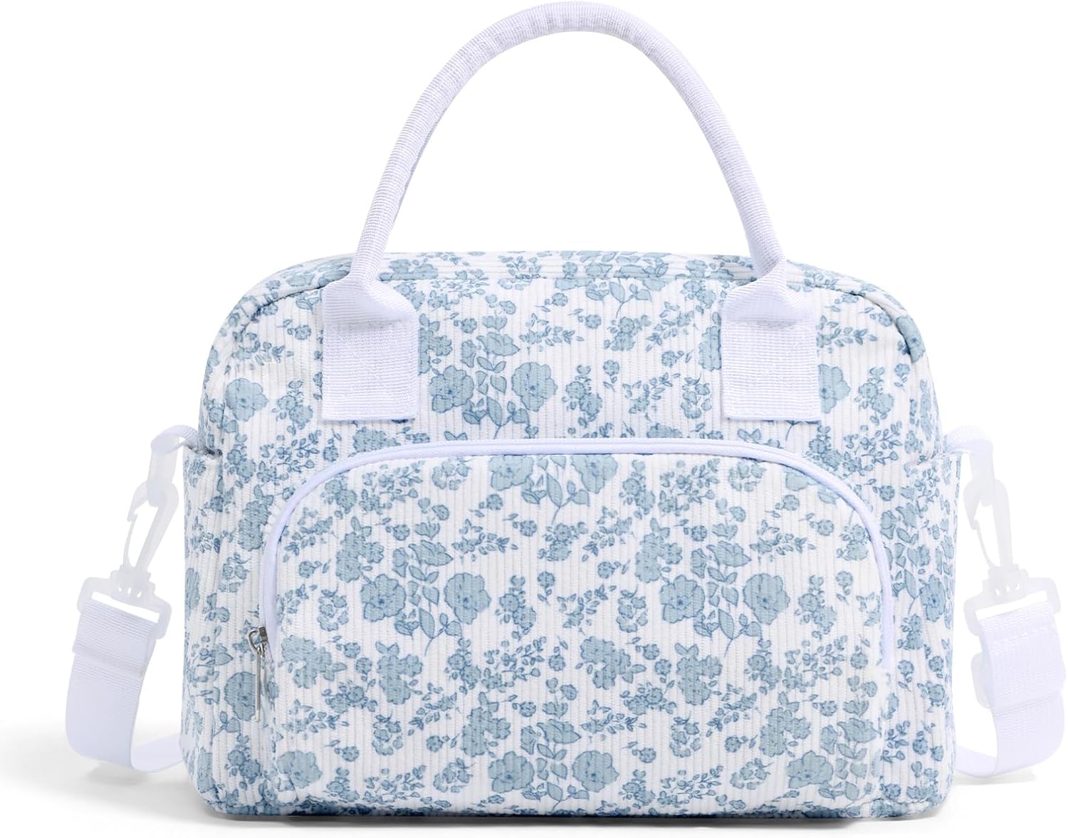 MAMONA Lunch Bag for Women Men Large Capacity Reusable Lunch Box Corduroy Insulated Cooler Tote Bags for Office Picnic