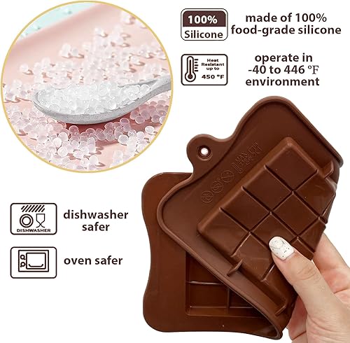 Miniatura 70 de Moldes de bomba de cacao para chocolate caliente, silicona hemisferio de 2.5 pulgadas, paquete de 3, molde semicircular, 6 cavidades, circular, sin