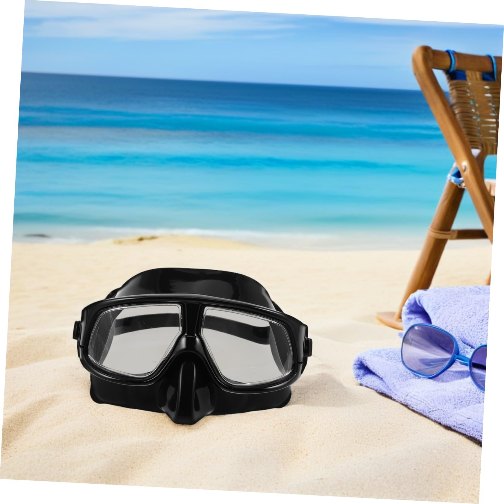 SUPVOX Máscara De Buceo Transparente Máscara De Snorkel para Adultos con Cubierta Nasal Visión Amplia para Esnórquel y Natación Piscina o Playa