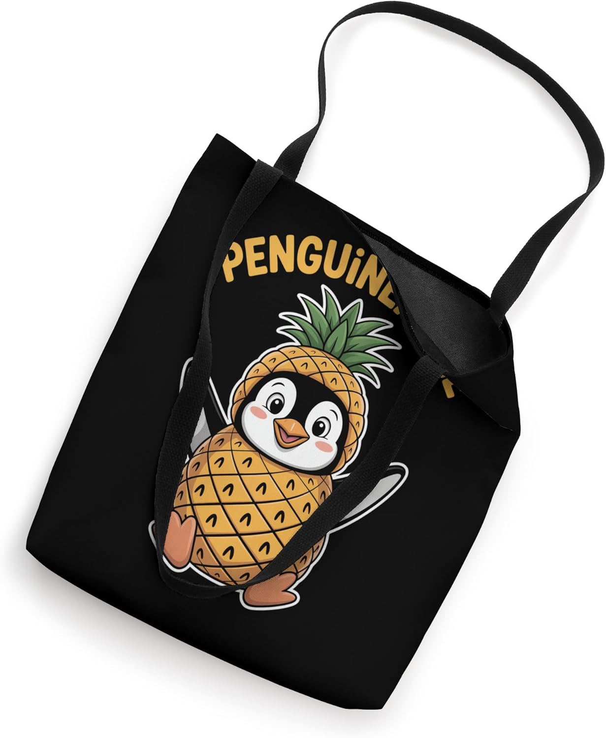Penguineapple Funny Penguin Pineapple Mashup Tote Bag