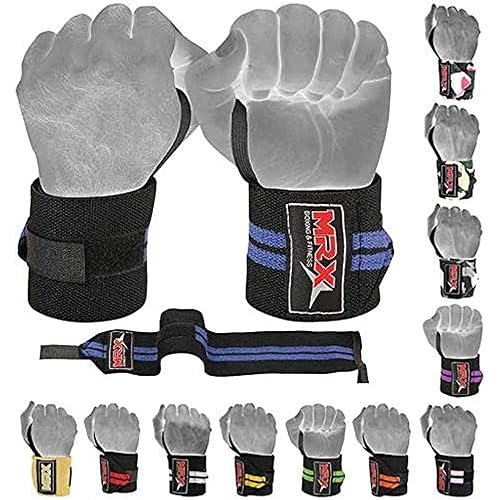 MRX - Muñequeras para levantamiento de pesas, entrenamiento de gimnasio, soporte de muñeca, fisicoculturismo, entrenamiento, envoltura para hombres