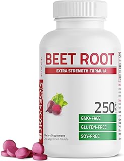 Bronson Beet Root Extra Strength, Non-GMO, 250 Vegetarian Tablets