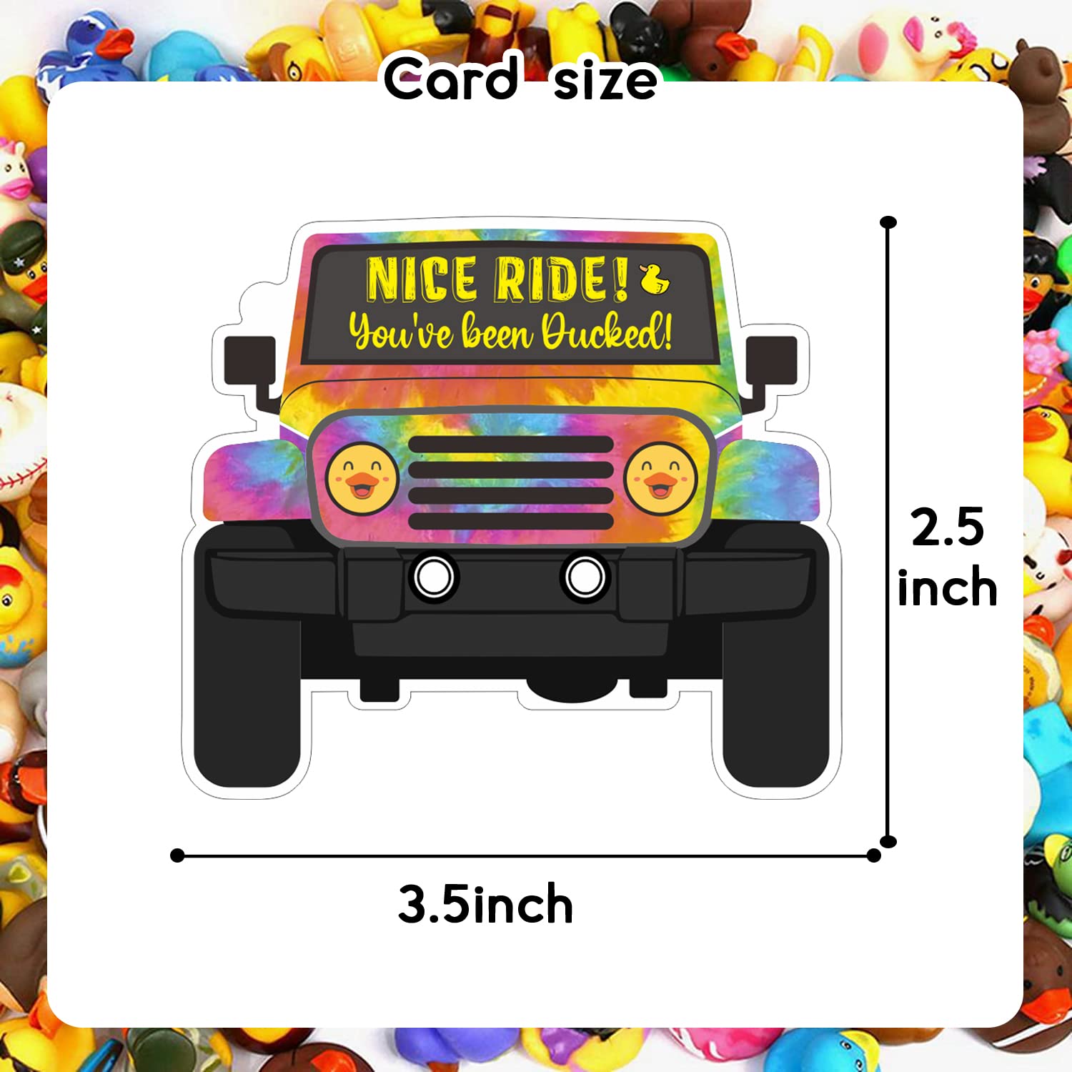 Duck Tags, You've Been Ducked - Tarjeta De Juego De Pato, Paquete