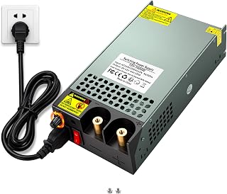 Universale (SMPS) 12V 50A 600W Alimentatore Switching, AC115/ 230V a 12V 600W Trasformatore per Luci LED,Fotocamera Telecamere, Audio per Auto, Stampanti 3D e Altri Dispositivi a 12V