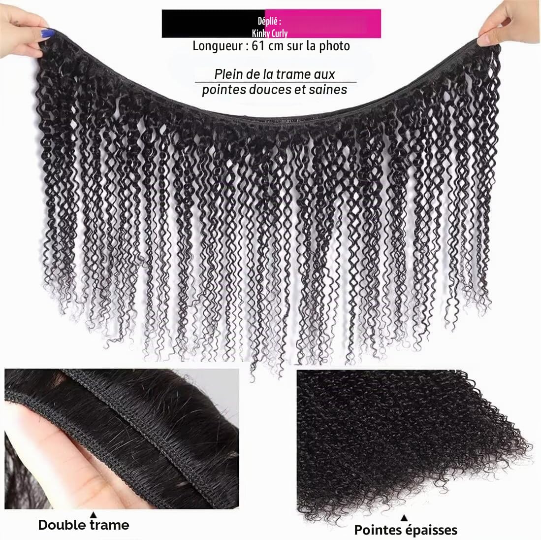brésilien cheveux crepus bouclés cheveux 12 14 16 Pouces brésiliens tissage bresilien boucle meche bresilienne tissage bouclee naturelle 300g/pc