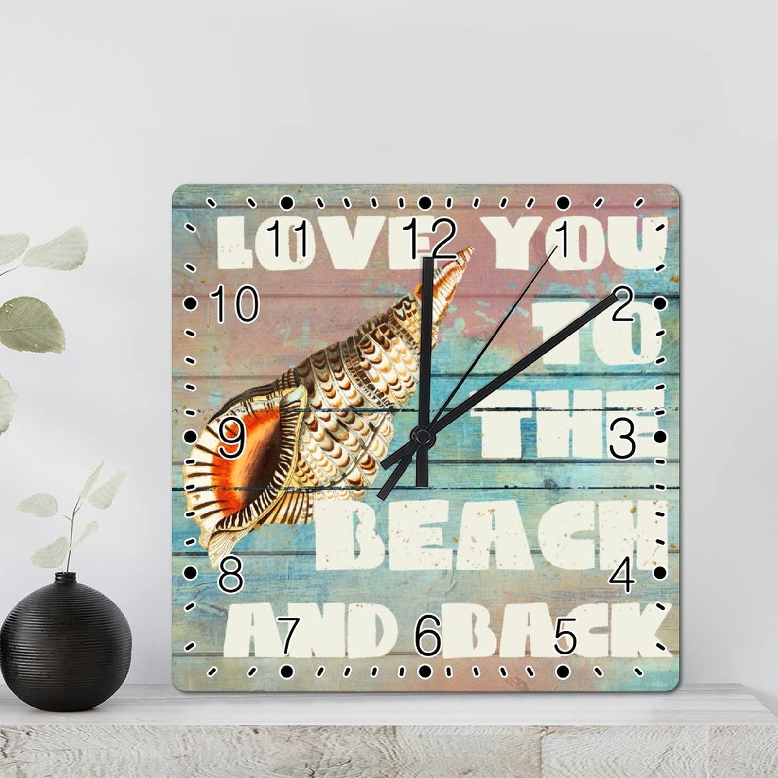 Horloge murale rustique au salon pour une ambiance plage et détente
