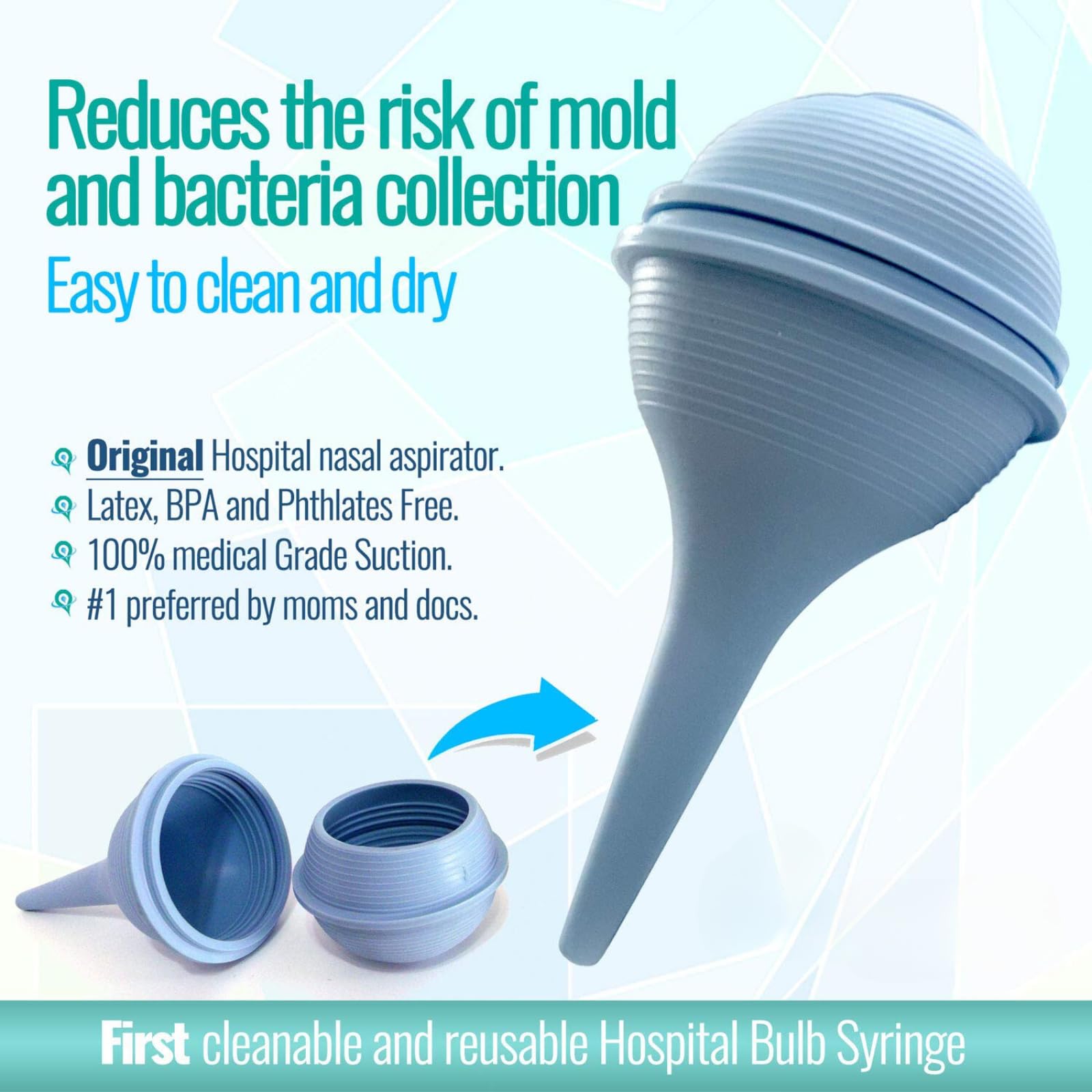 The Autostory U'Best Ultimate Cleanable Baby Nasal Aspirator - Hospital Grade Suction, Reusable & Portable Nose Cleaner for Hygienic Relief. No More Bulb Waste, Just Safe & Easy Nasal Care! - Image 6 thumbnail