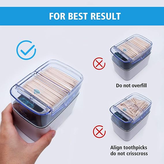 Smart Toothpick Dispenser, Chrome