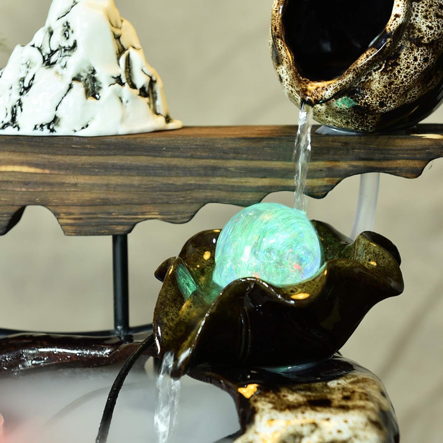 Incense Burner Ceramic Backflow Incense Burner Household Backflow Incense Cone Holder Burner Waterfall Incense Burner Creative Backflow Incense Burner Ornaments Incense Holder (Color : A)