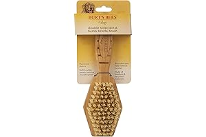 Burt's Bees Dog Brush, Double Sided Pin and Hemp Bristle for All Pets