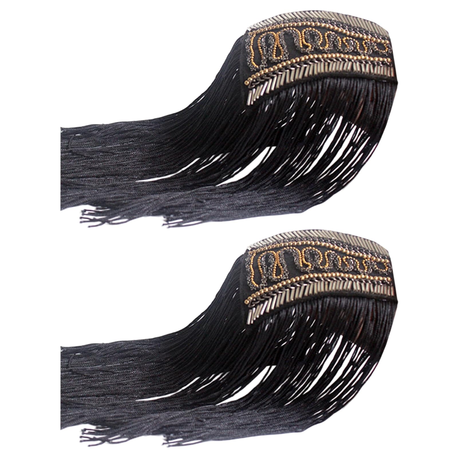 YROHGKPN Fringed Epaulets Tassels Shoulder Epaulette for Uniform Jackets Bags Hat Party Costume Clothing Decoration Alloy Epaulet Tassels