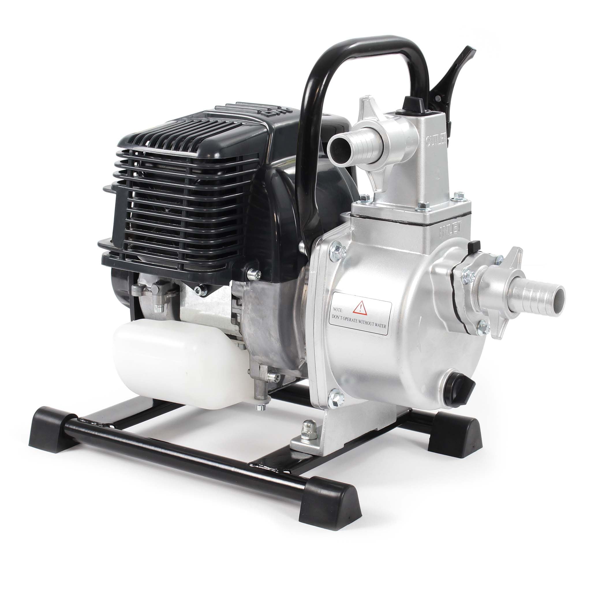 Wiltec Benzin Wasserpumpe 1kW 8.000l/h 6.500U/min, 30m Förderhöhe, Gartenpumpe mit 4 Takt Motor, Motorpumpe