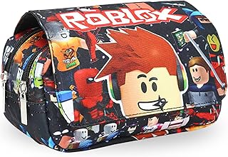 Roblox Astuccio per Matite,Astuccio Grande Portamatite Capacità,Astuccio Portamatite a Due Scomparti,Astuccio per Penne,Caso di Matita Personalizzato, Sacchetti Portapenne per Studenti