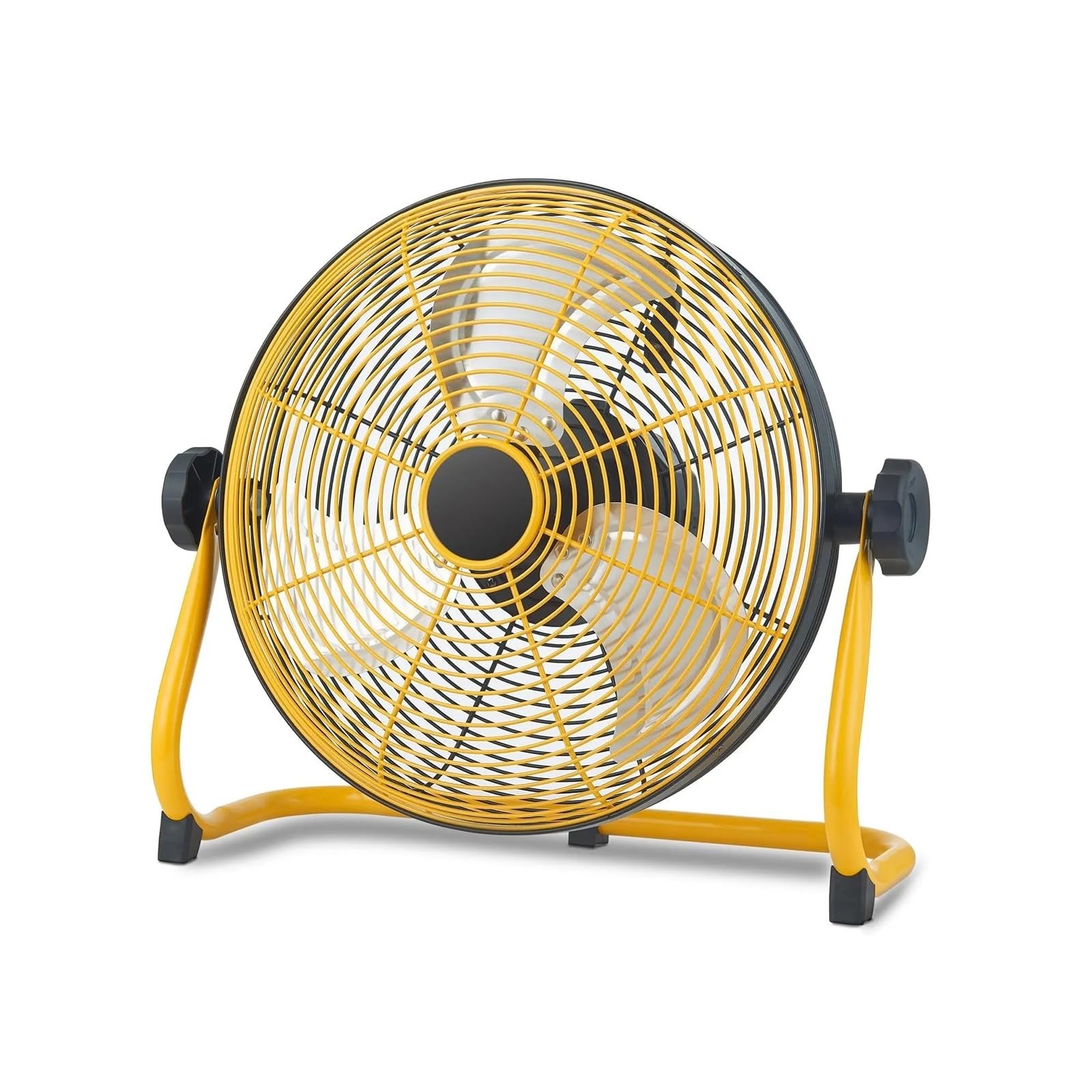 sdneNest Ventilador industrial de suelo, ventilador eléctrico industrial de 12 pulgadas, portátil, inalámbrico, hoja de metal, alta velocidad, para camping, viajes, comercial