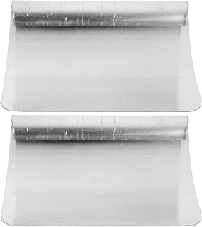 Yardwe 2Pcs Stainless Steel Pig Scraper Tool Pig Hair Removal Knife Manganese Steel Animal Hair Scraper Ergonomic Handle for Farm Butcher Meat Processing
