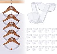 Vista 13 de HOUSE DAY Ganchos Colgadores que Ahorran Espacio Paquete de 60, Ganchos Conectores Blancos para Perchas de Ropa, Ganchos para Perchas Resistentes