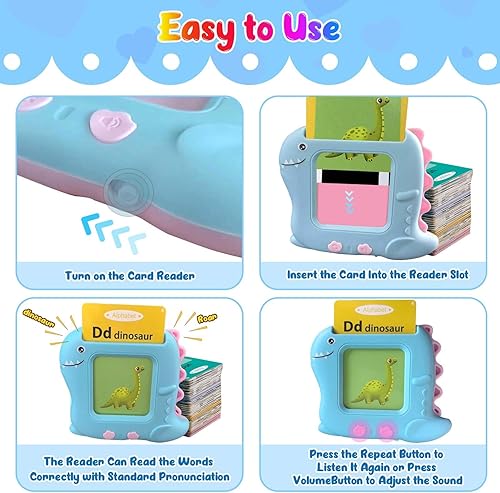 Miniatura 9 de Tarjetas didácticas parlantes para niños pequeños de 1, 2, 3, 4, 5 años, juguete sensorial de terapia del habla de bolsillo y autismo con 336