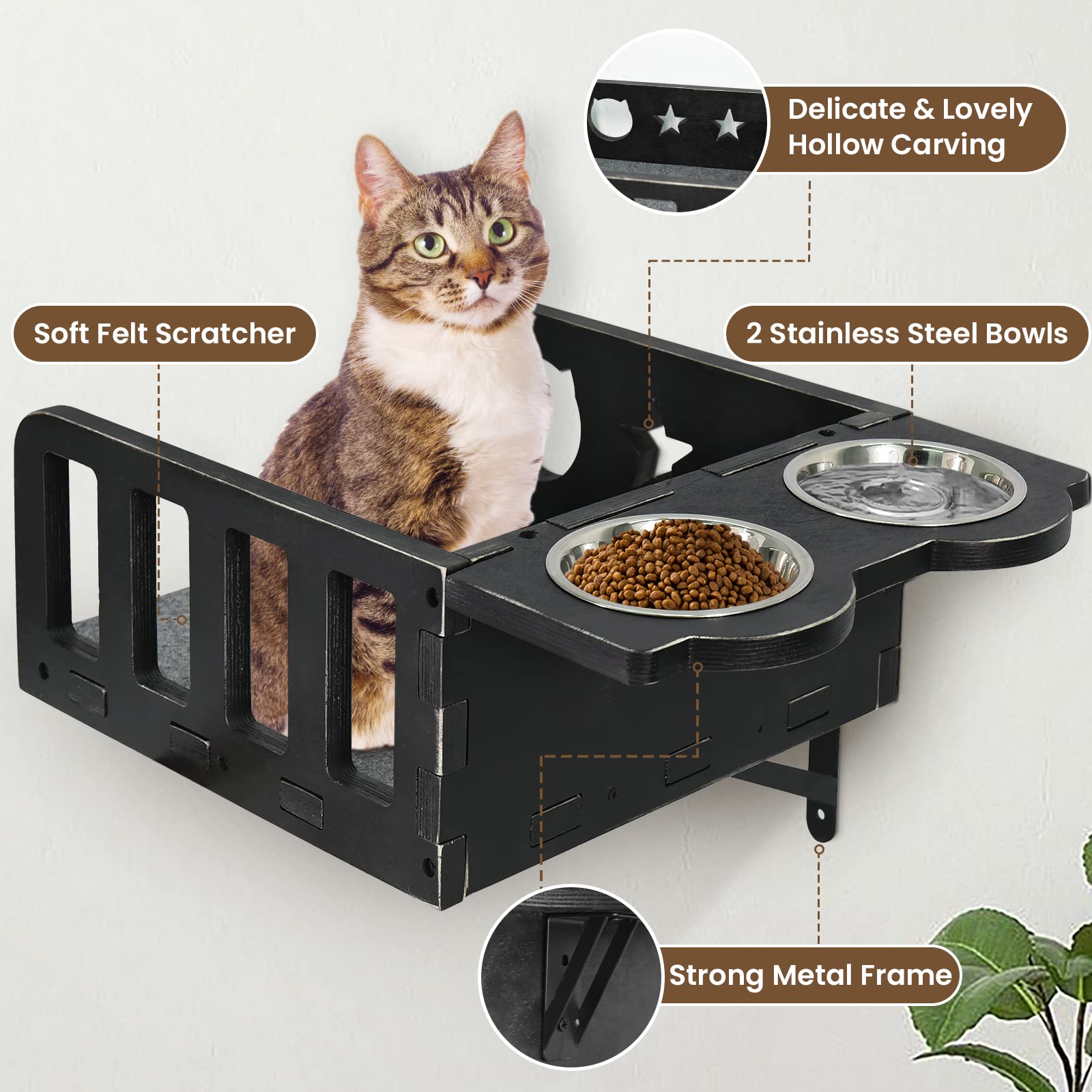 Estantes De Pared Para Gatos VEVOR, Estantes De Pared Para Gatos Y