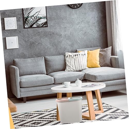 Miniatura 5 de Bote de basura de doble compartimento con tapa, blanco, 12 pulgadas