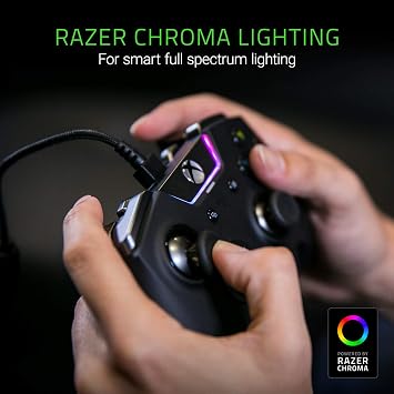 Razer Wolverine Tournament Edition - Wired Gaming Controller for Xbox One + Xbox Series X/S + PC with Chroma RGB (4 Additional Freely Assignable Buttons) Black