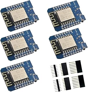 D1 Mini NodeMcu ESP8266 ESP-12F Wireless WiFi Module Internet of Things Development Board Compatible with Arduino/WeMos (5pcs)
