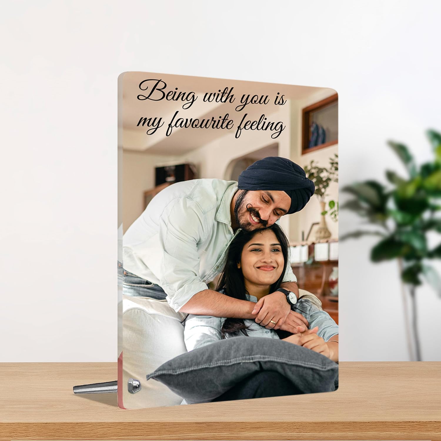 MITZVAH Customised Photo Frame Personalized Text with Stand|Table Top Photo Frames|Photo Frame Anniversary Gift Birthday|Photo Frame Customized|Acrylic Photo Print Personalized (VERTICAL 6X8 Inches) (B0D4R4LTYK) Amazon Price History, Amazon Price Tracker