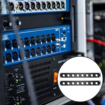 Amazon | 2ピース メタルラックパネル 8Dシリーズ 1U パンチパネル