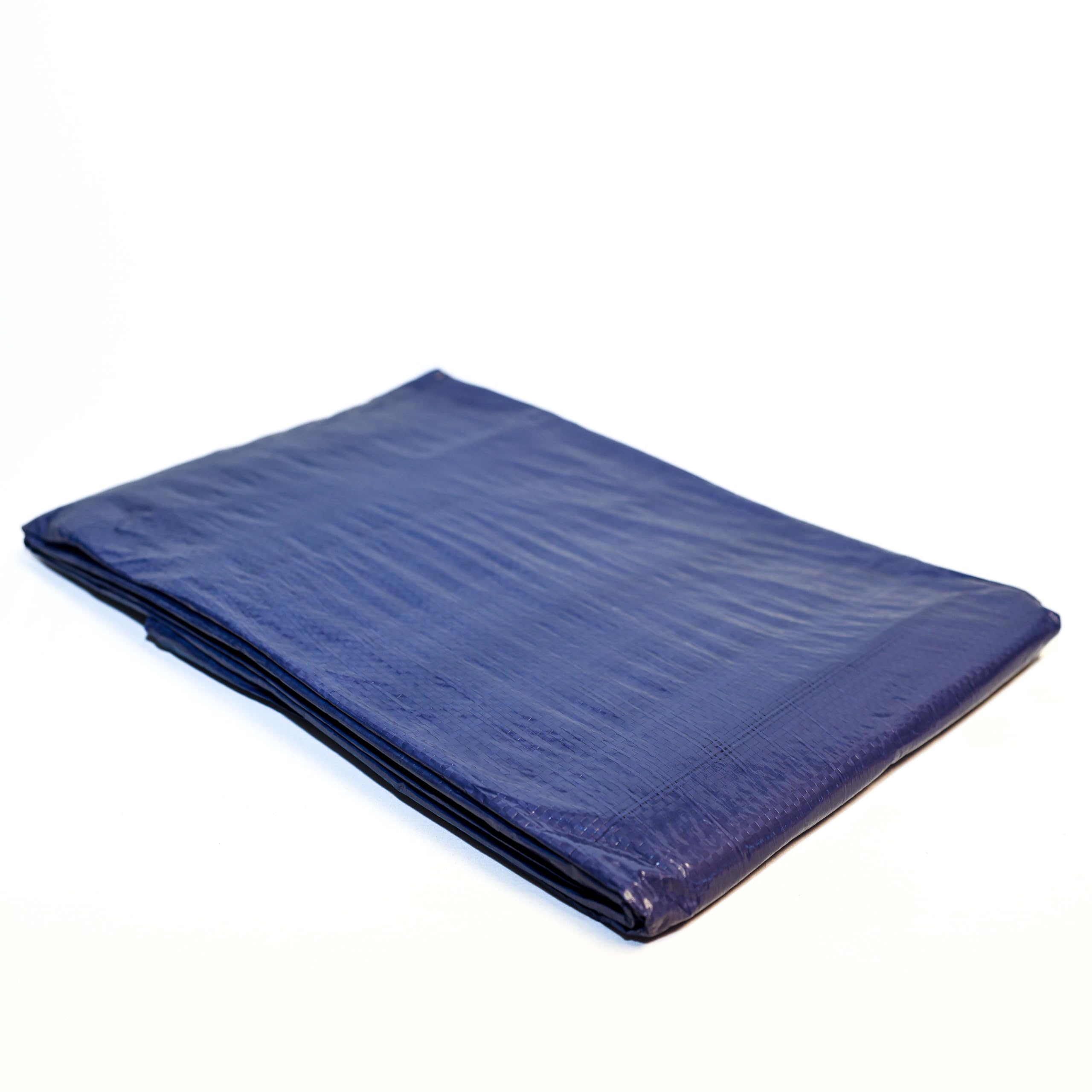 TARPAFLEX 12m x 20m Blue Tarpaulin Waterproof Lightweight Tarp Sheet Cover, 80gsm Multipurpose Groundsheet With UV Protection & Shrinkproof Material