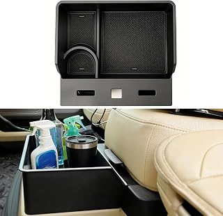 Underseat Storage Organizer Compatible with 2015–2026 Ford F150 and 2017-2026 F250 F350 F450, Front Jump Seat Replacement Tray Insert (Jump Seat Only)