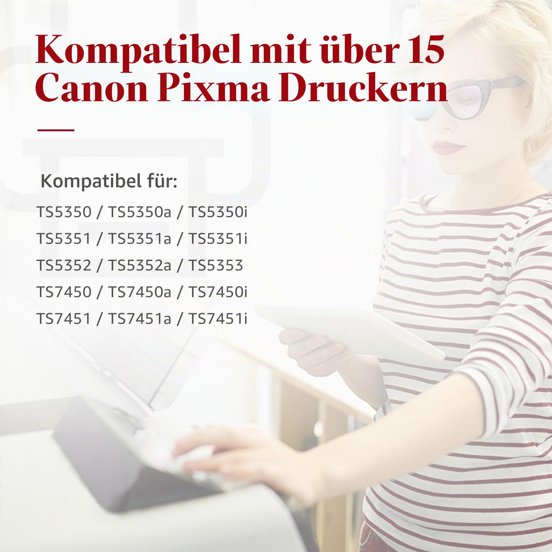 560XL 561XL Druckerpatronen Ersatz für Canon 560 561 Patronen 2er-Pack