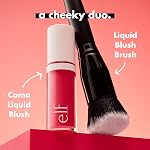 e.l.f. Pinceau à Blush Liquide Camo, Pinceau à Blush Anglé Idéal Pour Appliquer & Estomper les Couleurs Sur les Joues, Poils Doux et Denses, Végétalien & Non-Testé Sur Les Animaux