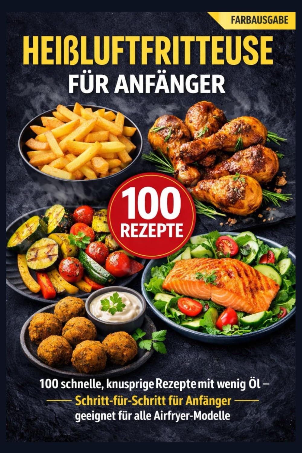 Heißluftfritteuse für Anfänger: 100 schnelle, knusprige Rezepte mit wenig Öl – Schritt-für-Schritt für Anfänger – geeignet für alle Airfryer-Modelle