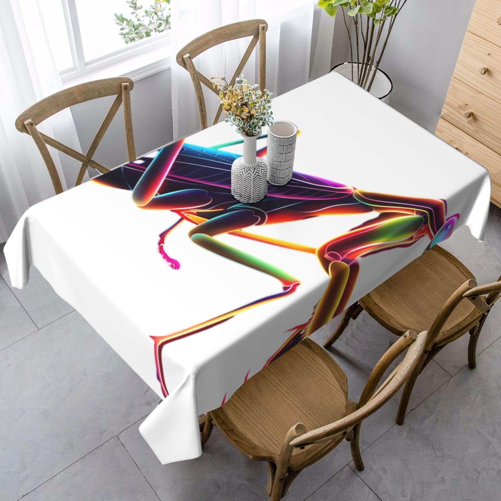 Nappe de table mante religieuse anti-taches pour protéger votre mobilier