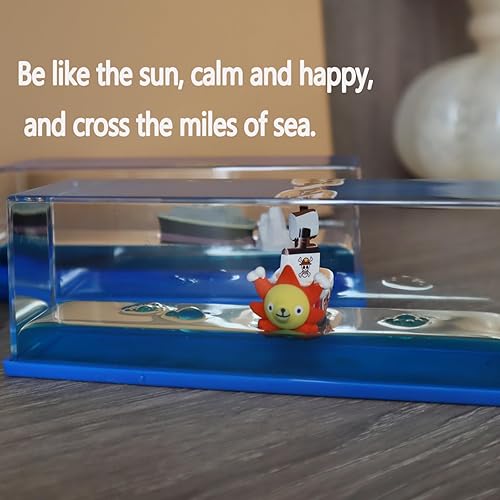 Miniatura 10 de PTAEXCEL Barco insumergible en una caja, juguete de crucero insumergible, botella de deriva fluida de crucero, decoración de modelo de deriva de