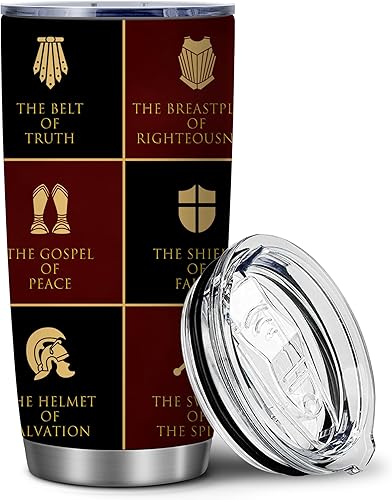 Miniatura 2 de Vaso aislado de 20 onzas con texto en inglés The Gospel of Peace Worship, regalo para sacerdote, vaso de acero inoxidable al vacío, regalos de