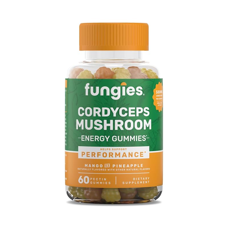 Fungies Suplemento de Cogumelo Cordyceps em Gomas 500 mg, 60 gomas