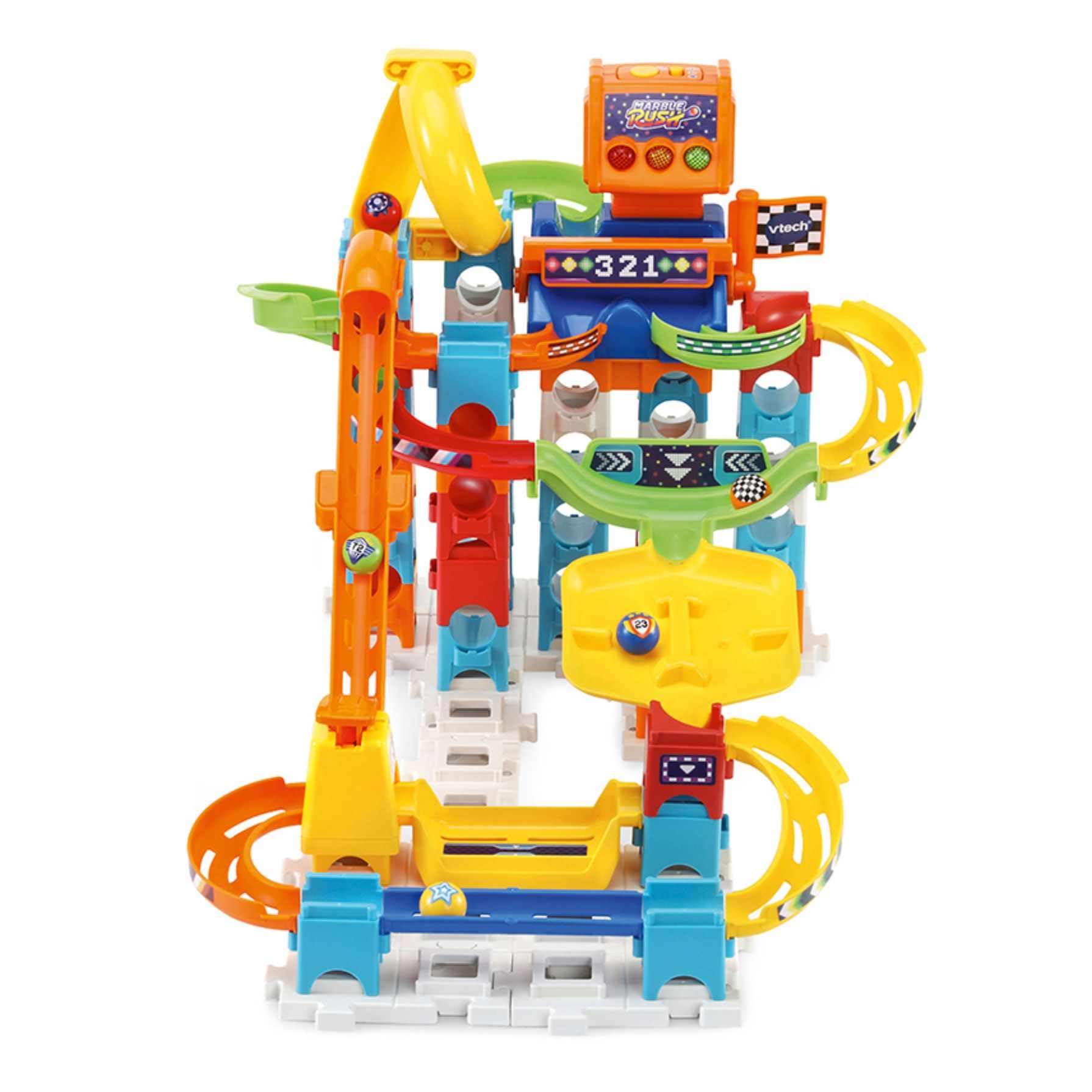 VTech Marble Rush Racing Track Set, circuito interattivo, giocattolo da costruzione per bambini dai 4 anni in su, versione spagnola