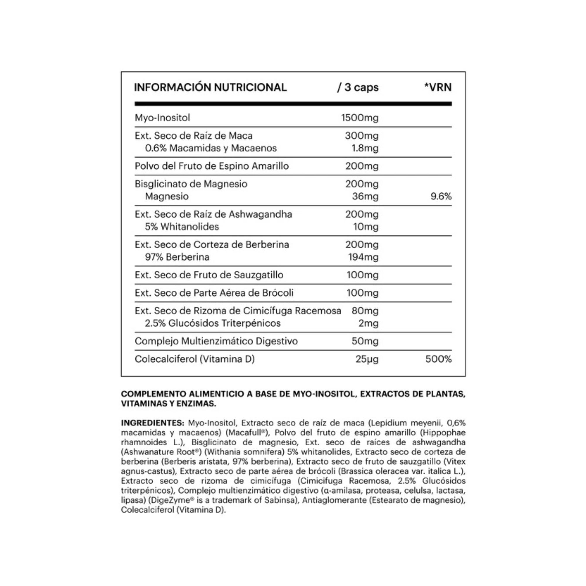 Suplemento Menopausia y Perimenopausia Mujer Apoyo para Sofocos Cambios Hormonales Energía y Bienestar Espino Amarillo + Myo-Inositol + Maca Ashwagandha Berberina Magnesio Vitamina D 90 Caps be levels