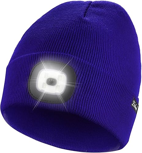 Miniatura 44 de Etsfmoa Gorro unisex con la luz, regalos para hombres, papá, padre, gorras recargables por USB