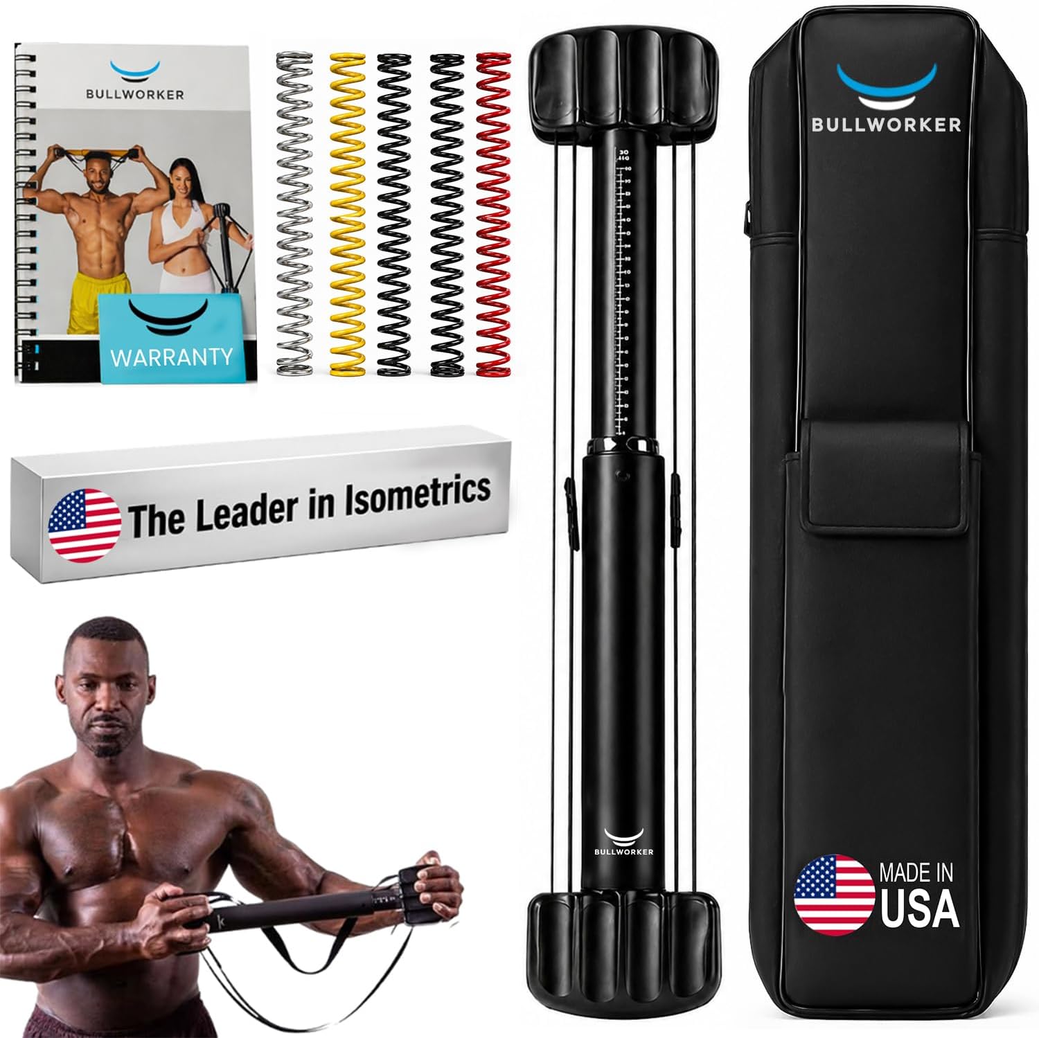 X5 Pro 28" Isometric Exercise Equipment, Portable Home Gym Trainer with 0 to 150 lbs Resistance, Upper Body Workout, Chest, Arms, Back, Shoulder & Abs Gear for Men & Women