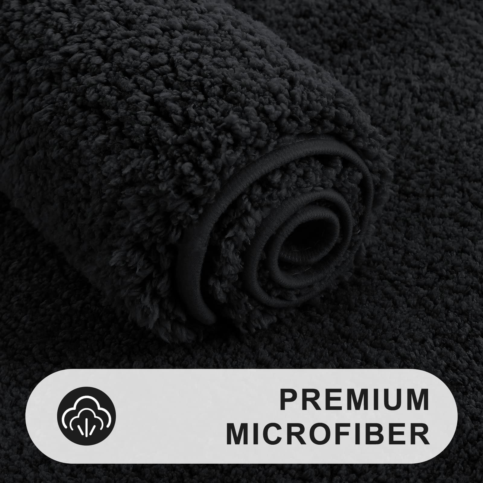 Homaxy antislip badmat Chenille badkamertapijt microvezel badmat absorberend hoogpolig badvoorlegger - 60 x 120 cm, wijnrood