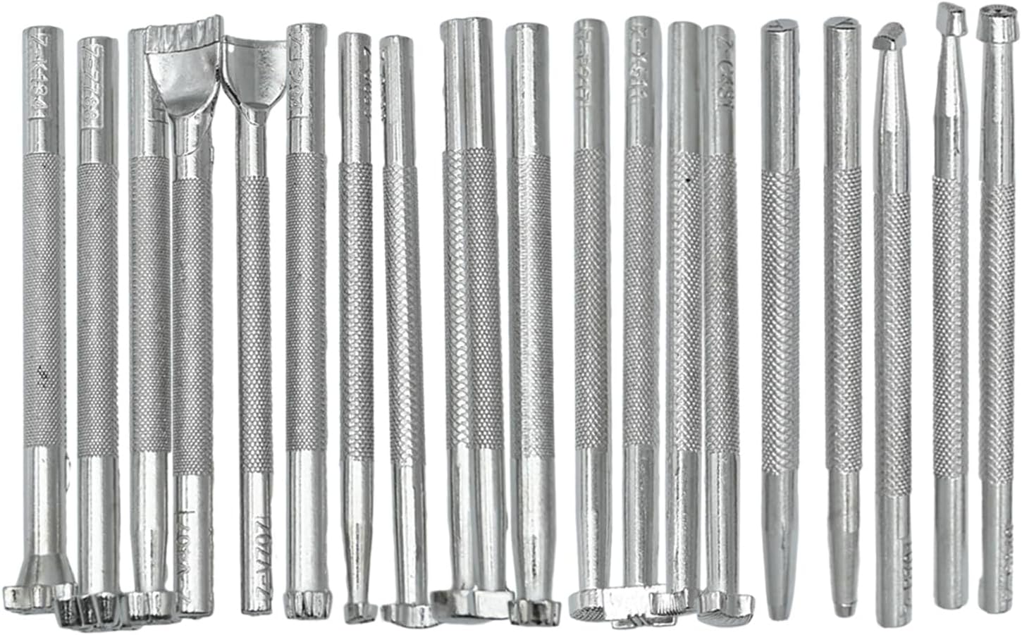 Zreneyfex 20 Pcs Leather Stamping Tools Special Shape Different Patterns for Carving Craft Leather Working Professional